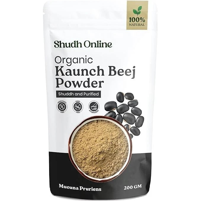 Kaunch Beej Powder 200g Mucuna Pruriens Herbal Wellness Natural Blend Free ship