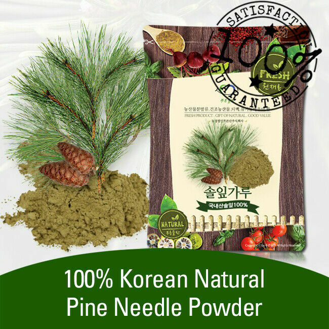 100% Korean Natural Pine Needle Powder Medicinal Herbal Tea+Track Num.솔잎분말