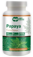 Papaya Leaf Extract Capsules – 180 Pills, 90 Servings, 1000 mg