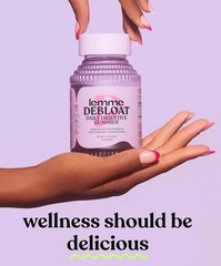 NEW! Lemme Debloat Digestive Support Gut Health Gummies : One Bottle 60 Count