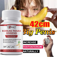 Best Korean Red Panax Ginseng Extract 1600mg 60 Capsule – Extra Strength NON-GMO