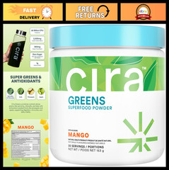 Organic Spirulina Superfood Powder – Daily Greens, Mango Flavor, 30 Servings, An