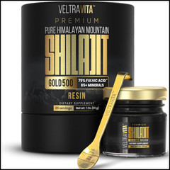 100% Pure Himalayan Shilajit Resin 75% Fulvic Acid 85+ Trace Minerals Humic Acid