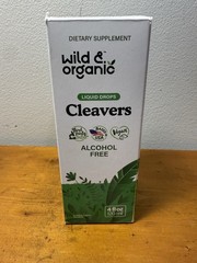 Cleavers Tincture – Herbal Detox W/Cleavers Herb – Alcohol Free Cleavers 4 fl oz