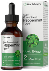 Peppermint Leaf Liquid Extract Tincture | 2 fl oz | Vegetarian | by Horbaach