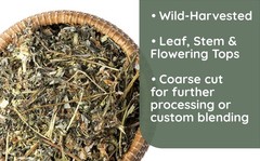 Bulk Mugwort Herb 5 lb – Coarse Cut Artemisia vulgaris Botanical Ingredient