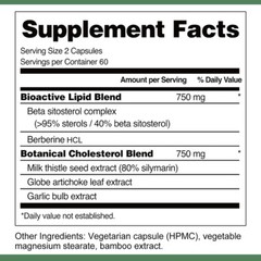 Cholesterol Health Capsules,Supports Liver,Digestive & Immune Health