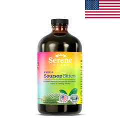 Serene Herbs Soursop Bitters Liquid 16 fl oz Black Seed Moringa Irish Moss