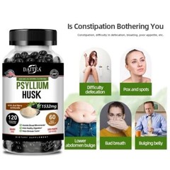 Psyllium Husk Capsules Help Defecation and Healthy Digestion