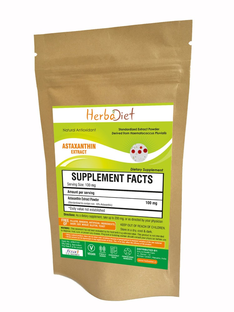 Astaxanthin Extract Powder 10% Super Antioxidant Haematoccus Pluvialis Heart