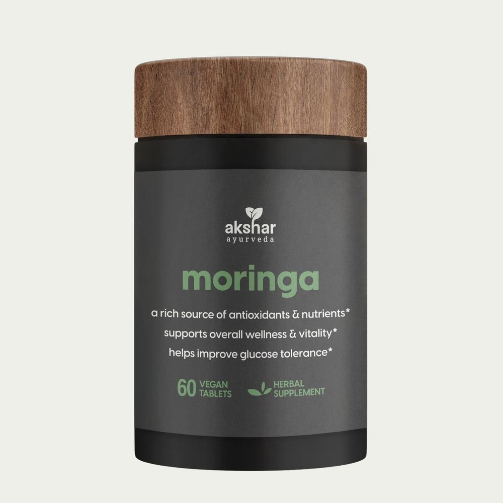 Akshar Ayurveda – Moringa Tab. |60CT| Ayurveda| Wellness Support| Vegan