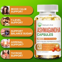 2100MG ASHWAGANDHA HIGH CONCENTRATION ROOT EXTRACT TABLETS MOOD VITALITY LIBIDO