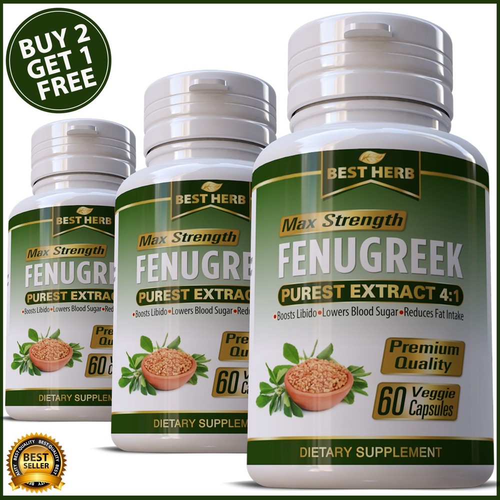 60 PILLS FENUGREEK SEED EXTRACT 4:1 BLOOD SUGAR CHOLESTEROL KIDNEY LIVER HEALTH