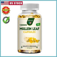360 Mullein Leaf Capsules Lung Cleansing Detox Herbal Dietary Supplement Pills