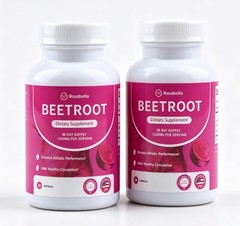 Rosabella Organic Beet Root 60 Capsules Dietary Supplement Natural Energy Boost