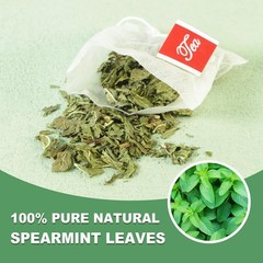 TEARELAE Spearmint Herbal Tea Bags 50 Count Caffeine Free