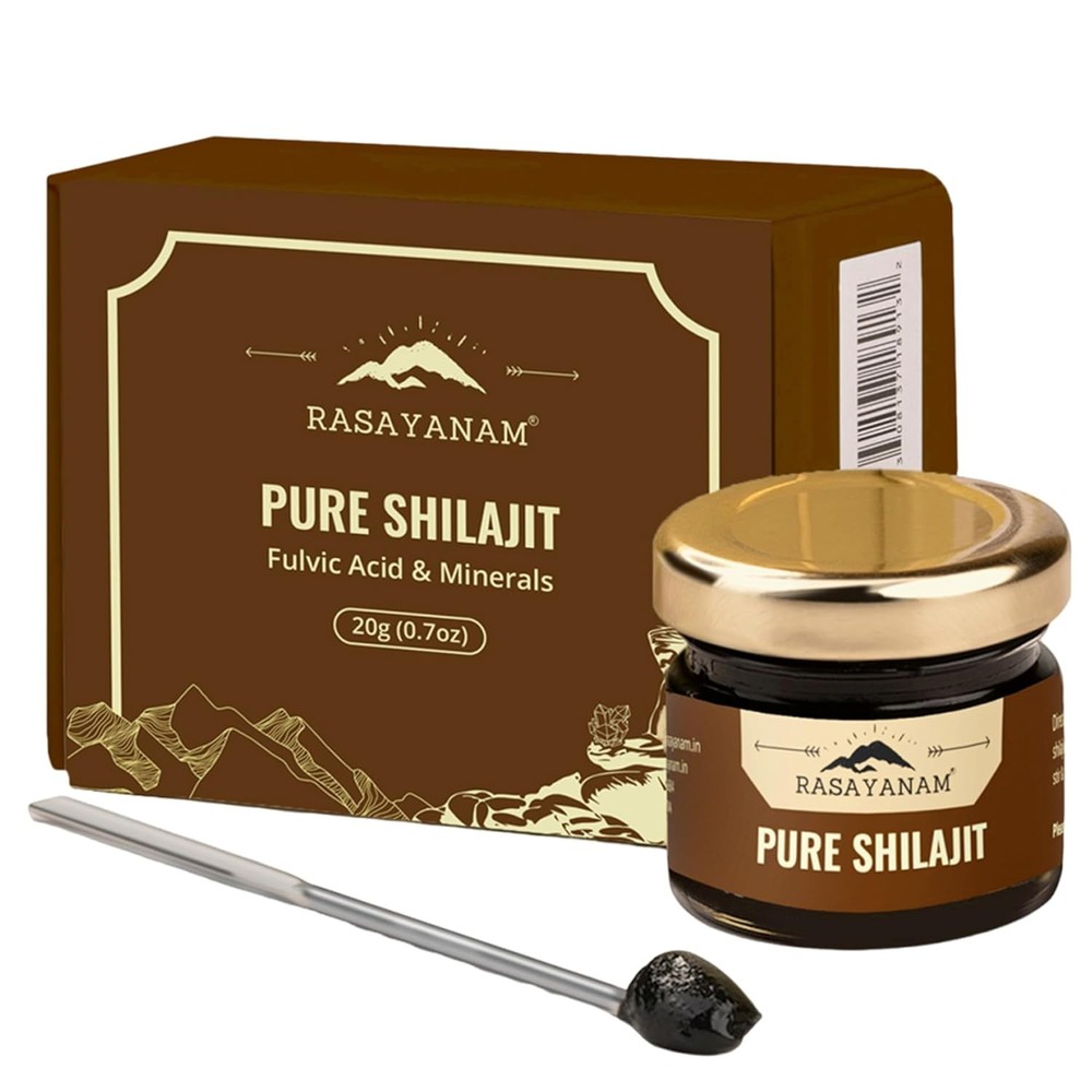 Rasayanam Pure Original Himalayan Shilajit Resin 20gm Improve Strength & stamina