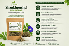 Jodnar Shankhpushpi Whole Herb Convolvulus Pluricaulis Pure Brain Tonic Support