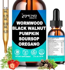 Parasite Cleanse Tincture/Extract-Wormwood,Black Walnut Hull, Clove,Best Quality