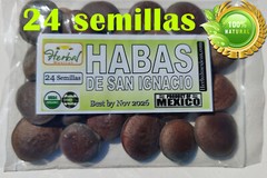 Haba o Semilla de San Ignacio 24 Habas Enteras Ignatius Bean !!!