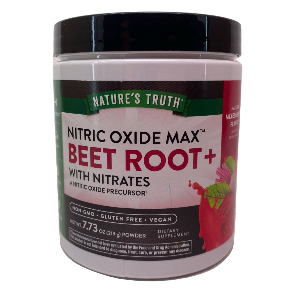 Nature’s Truth Nitric Oxide Max Beet Root+ 7.73 oz Powder Exp 08/27 New