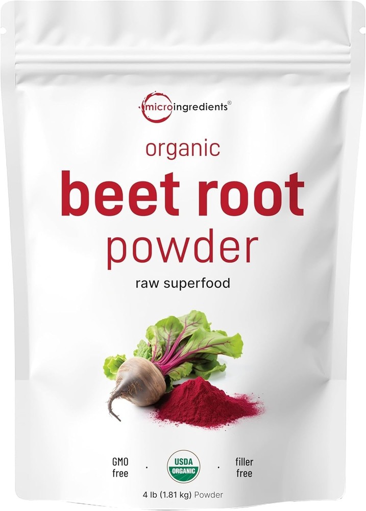 Organic Beet Root Powder, 4 Pounds | Cold Pressed, Water Soluble, High…