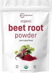 Organic Beet Root Powder, 4 Pounds | Cold Pressed, Water Soluble, High…