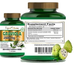 Pure 100% Organic vitamins vitamisan Soursop Leaf total 2500 mg Graviola