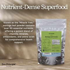 2-Pack Premium Organic Moringa Oleifera Leaf Powder. 100% USDA Certified.