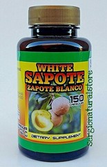 2 Bottles Zapote Blanco White Zapote 300 Capsules Casimiroa edulis Free Shipping