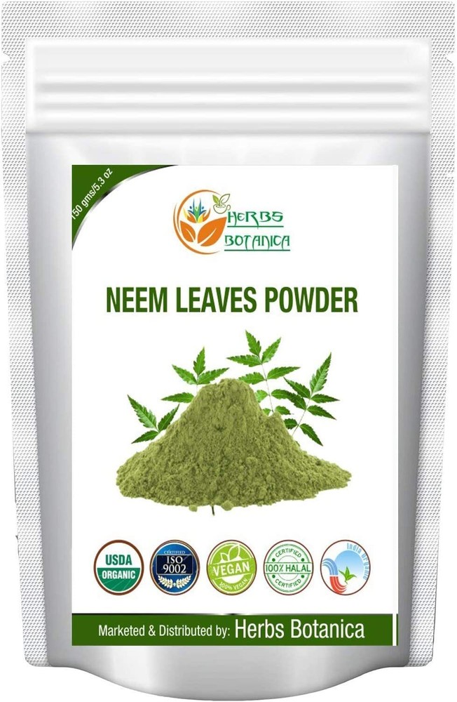 Herbs Botanica 100 % Neem Leaves Powder – 5.3 oz | 150 GMS
