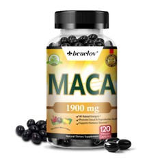 Maca Capsules Potency Adult Vitamins Testosterone Booster