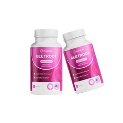Rosabella Organic Beet Root Powder 1300mg Capsules Support Blood Pressure 60ct