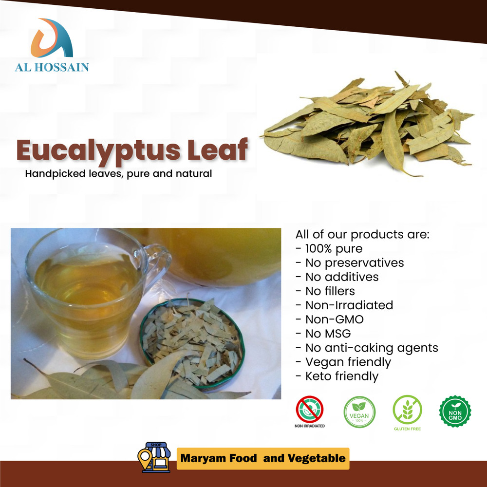 Eucalyptus Leaves Dried 100g – Natural Herbal Tea, Whole Eucalyptus Leaf, Immune