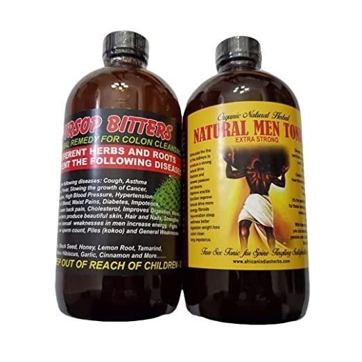 Soursop Bitters & Organic Natural Men Tonic-16 oz. (Pack of 2)SAME DAY SHIPPIING