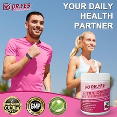 Nitric Oxide Booster – DR.YES Organic Beet Root Powder 8.47oz for Wellness