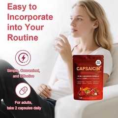 Capsaicin Power Cayenne Pepper Softgels Leg Vein Support 240ct