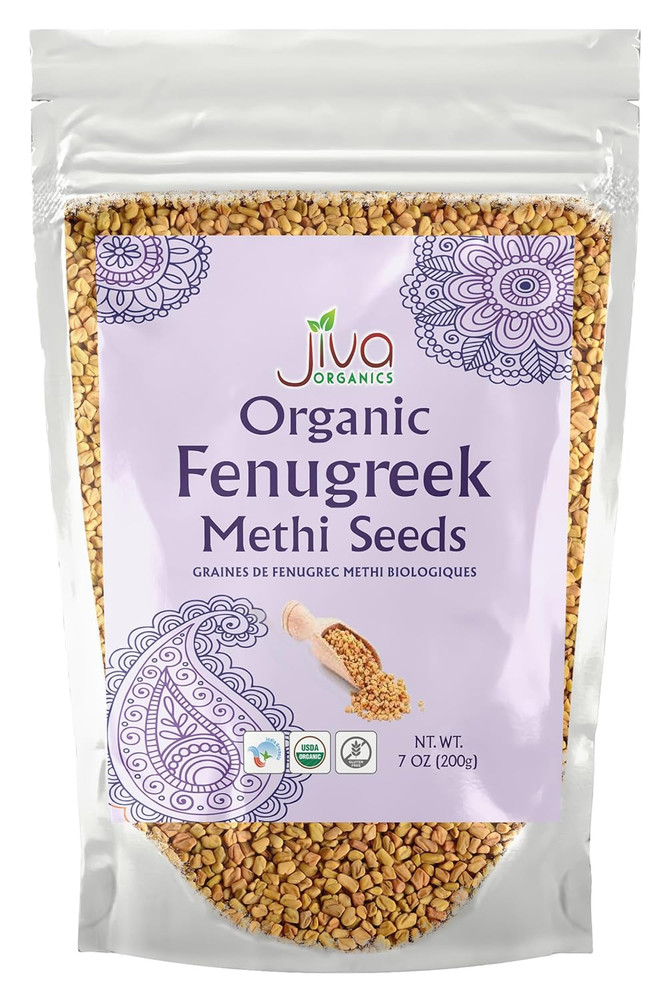 Organic Fenugreek Seeds 7 Ounce – Non-GMO All Natural Fenugreek Spice