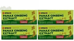 Red PANAX Ginseng Extract 12 years old Roots 8000 Mg Premium 4 Box (120 Bottles)