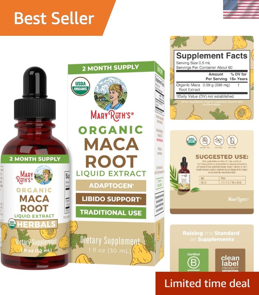 New Maca Root Drop Bottle