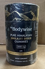 Be Bodywise Pure Himalayan Shilajit GOLD Gummies 3000mg Exp 3/2026 – New!