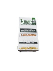 HEMP Capsule For Calm,Sleep,Stress,Anxiety,Pain,Muscle,Relax 120cts