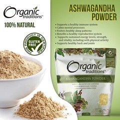 Organic Traditions – Ashwagandha Root Powder Organic- 7 oz(200g)