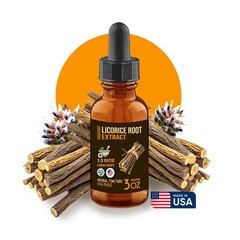Licorice Root Extract Liquid Drops Drink Mix Adrenal Digestive Respiratory D USA
