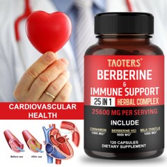 Berberine with Ceylon Cinnamon 25600mg 60/120 Caps Heart Health & Immune