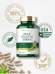 Milk Thistle 2000mg | 180 Capsules | with Dandelion & Yellow Dock | by Carlyle