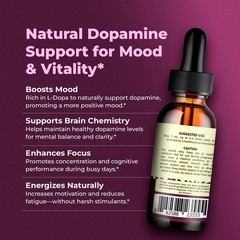 Organic Mucuna Pruriens Liquid Extract Alcohol-Free Tincture 100mg 1oz Drops