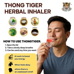 3 OF Thong Tiger Nasal Inhaler USA SELLER! Enhance Breathing Herbal Product