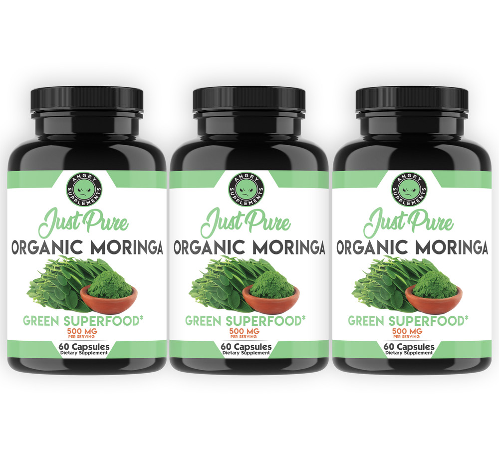 Moringa Oleifera Pills Natural, Organic, 100% Pure – 180 Count – 3 Pack