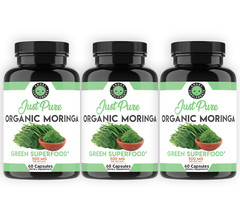 Moringa Oleifera Pills Natural, Organic, 100% Pure – 180 Count – 3 Pack